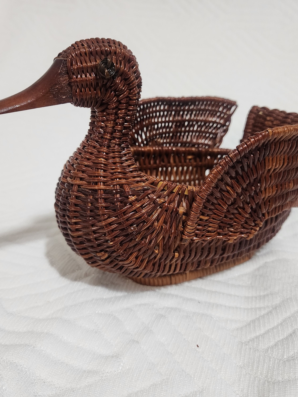 Woven Duck Basket - Brown Decorative Home Accent